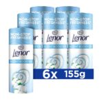 Lenor Laundry Perfume Scent Booster 6 Packs x 155g – Cool Cotton, Lasting Freshness for Up to 12 Weeks (£11.77 / £10.53 max S&S)
