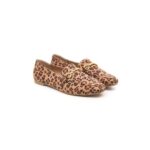 Leopard Loafers – Brown