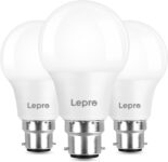 Lepro Bayonet Light Bulb, Warm White 2700K, 8.5W60W, 806lm, Pack of 3