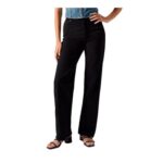 Levis Womens Ribcage Denim Jeans Black Sprout 28W-30L