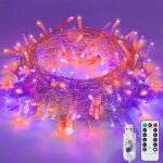Lezonic Halloween String Lights 12M/120LED Outdoor Fairy Lights Waterproof