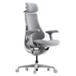 LiberNovo Omni Dynamic Ergonomic Gaming Chair Free Omni Footrest (45/48cm, Black / Grey) – With Code