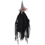 Lifeideas Halloween Voice-Activated Hanging Witch – Black / Grey – Sold by FURNITURE SPOT LTD