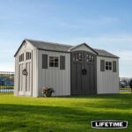 Lifetime 15ft x 8ft (4.5 x 2.5m) Dual Entry Outdoor Storage Shed – Model 60410 With Discount At Checkout