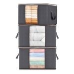 Lifewit 60L Clothes Storage Bags (3-Pack) with Lids
