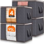 Lifewit 95L Clothes Storage Bags, Foldable Storage Boxes – Sold by Lifewit Home UK / FBA – Prime Members
