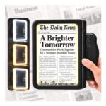Lighted Magnifier with 5x Full-Page Fresnel Lens