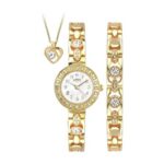 Limit Ladies Gold-Plated Bracelet, Pendant and Watch Set