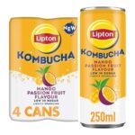 Lipton Kombucha Mango & Passion Fruit 250ml (Pack of 4) – £2.98 S&S Voucher