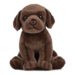Living Nature Soft Toy Chocolate Labrador Puppy 16cm Brown