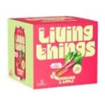 Living Things Rhubarb & Apple Prebiotic Soda Cans4x330ml