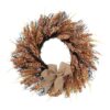 Living and Home LED Wreath with Golden Wheat Ears 50cm