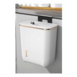 Livingandhome 11L Hanging Waste Bin – Pearl White