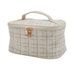 Livingandhome Makeup Toiletry Storage Bag – Off-White