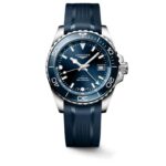 Longines HydroConquest GMT 41mm Blue Dial on Rubber Strap Watch