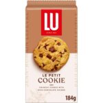 Lu Le Petit Cookie, Crunchy Chocolate Chunk Biscuits, 184 g (Pack of 1) Rich Chocolate Chunks