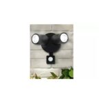 Luceco Twin Black PIR Spotlights