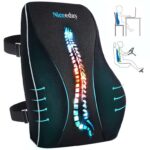 Lumbar Support Pillow for Office Chair, Car Lumbar Pillow, Memory Foam Back Support Cushion, Breathable 3D Mesh – Sold by Niceeday(UK) / FBA