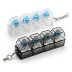 MAIGELITE Keyboard Fidget Toy Clicky Sound 2-Pack, Clear