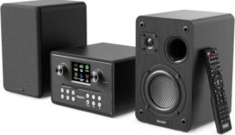 MAJORITY Homerton 60W HiFi System, DAB, CD Player, Internet Radio BT 5.3, WiFi DB, USB, Spotify Connect, 3YR Warranty – Sold By iZilla/FBA