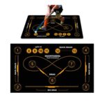MAUNYASENA Field Hockey Training Mat 59×35 in Orange Dribbling Pad