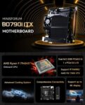 MINISFORUM BD790i Mini ITX Motherboard with integrated AMD Ryzen 9 7945HX ( 16 Cores / Zen4 / PCI-e 5.0 )Amazon EU