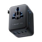 MOMAX Universal Travel Adapter 70W GaN, Travel Plug Adapter for UK/EU/AU/US