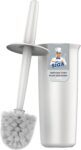 MR.SIGA Toilet Bowl Brush and Holder for Bathroom, White, 1 Pack