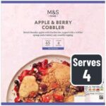 M&S Apple & Berry Cobbler Frozen 436g