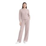 M&S Womens Knitted Loungewear Set – Light Pink