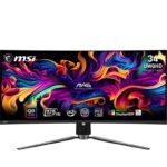 MSI MAG 341CQP QD-OLED 34 Inch UWQHD Curved Gaming Monitor – 1800R, 3440 x 1440 Quantum Dot OLED Panel, 175Hz / 0.03ms, 99% DCI-P3