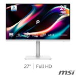 MSI PRO MAX 271PHW E14 27 inch Full HD 144Hz IPS Monitor, 9S6-3PF54H-003 At Checkout (2 Year Warranty Included)