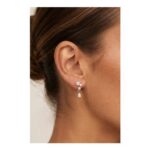 MUCHV Bridal Style Drop Stone Earrings in 18k Gold or Silver