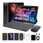 MUISOO 16 Tablet 2-in-1 with Keyboard, 24GB RAM, 64GB ROM