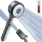Magichome Hard Water Filter Shower Head with 6 Spray Modes(Not for Electric Showers), 360 Swivel Head – Sold by Magichome EU FBA