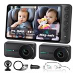 Magnetic Dual Baby Car Camera with 5-Inch 1080p IPS Monitor