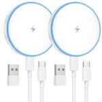 Magnetic Wireless Charger 2Pack 15W Mag-Safe Fast Charging Pad for iPhone – Prime Exclusive – Sold by Dou-Mi / FBA