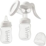 Manual Breast Pump with Breastmilk Storage Bottle, Adjustable Suction