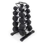 Marcy DBR-150 68kg Dumbbell Set with Storage Rack