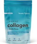 Marine Collagen Capsules with Biotin, Hyaluronic Acid & Vitamin C High Strength Pure Collagen Peptides Supplements for Women and Men 60 Capsules (Not Tablets or Powder)