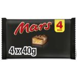 Mars Caramel Soft Nougat Milk Chocolate Treat Bars Snack Multipack, 4x40g (£1.52 / £1.33 max S&S) w/voucher