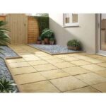 Marshalls Pendle Riven Buff Paving Slab – 450 x 450 x 32mm – Free C&C