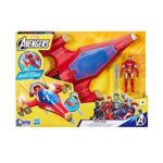 Marvel Avengers 4-Inch Super Gear Iron Man Figure – Multi