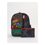 Marvel Black Lenticular Backpack with Pencil Case