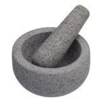 MasterClass Granite Mortar and Pestle Set, Non-Porous, 12×9 Cm, Grey