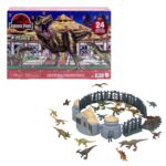 Mattel Jurassic World Advent Calendar, 24 Days, 19 Mini Dinosaurs