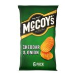 McCoys Cheddar & Onion Multipack Crisps – 6 Pack