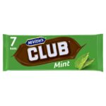 McVities Club Mint Biscuit Bars, 161 g (7 Bars Per Pack) – £1 at checkout