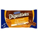 McVities Digestive Caramel Millionaire Slices, 109.9 g – 5 per Pack – Auto Discount At Checkout – S&S 94p/81p