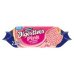 McVities Digestives Pink, Raspberry & Cream Flavour Biscuits, 232 g